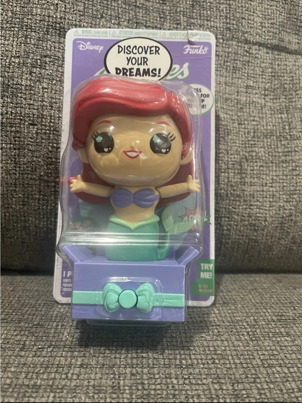 Funko Popsies Little Mermaid Ariel Vinyl Figure - Red, Purple Top, Green Tail